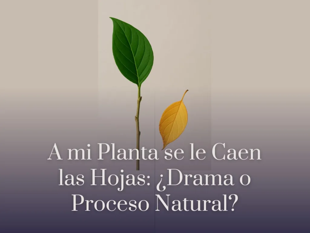 A mi Planta se le Caen las Hojas ¿Drama o Proceso Natural