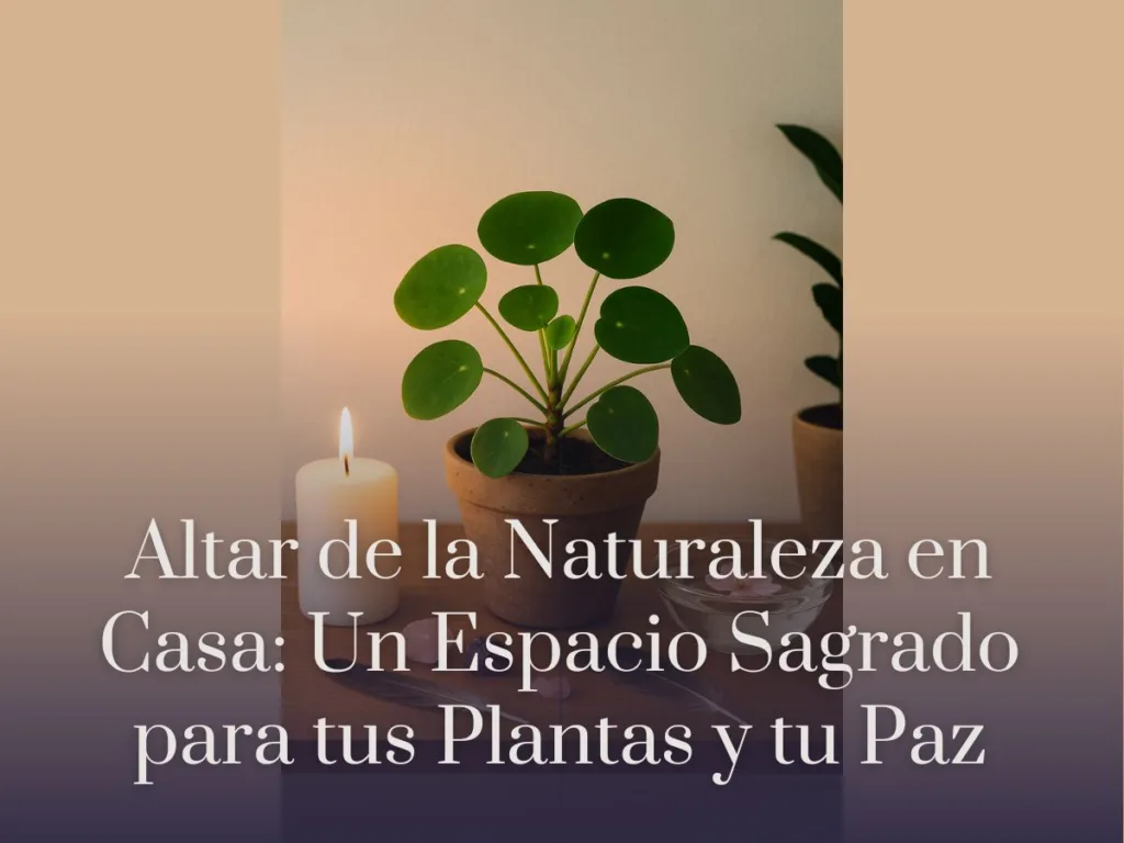 Altar de la Naturaleza en Casa Un Espacio Sagrado para tus Plantas y tu Paz