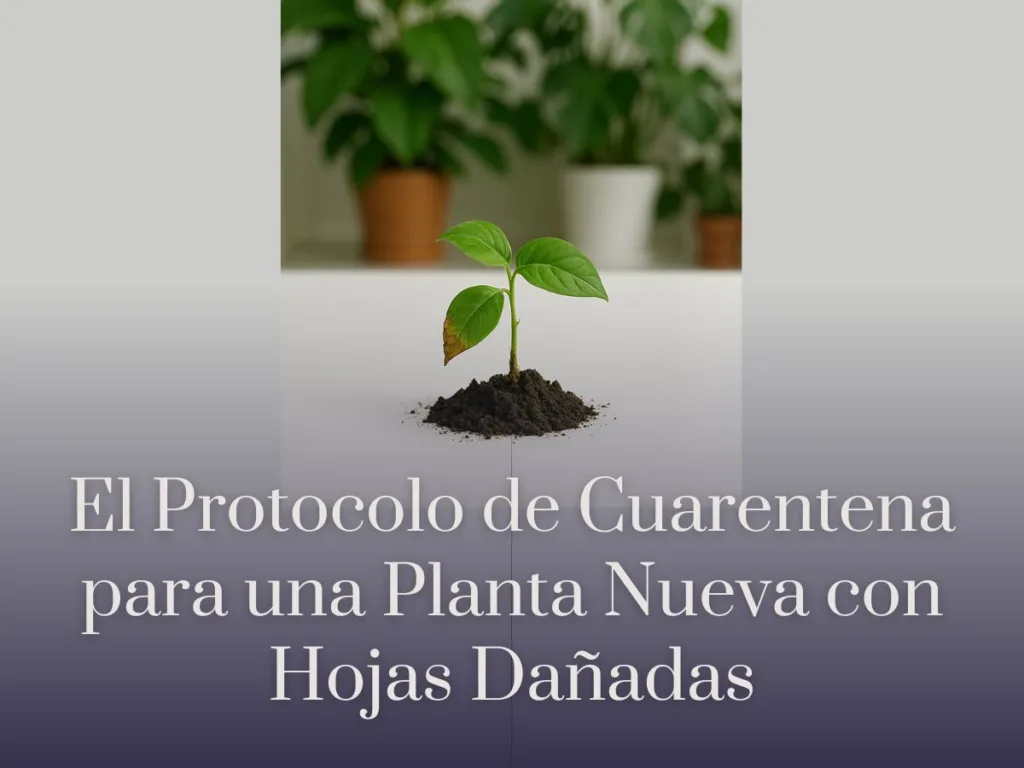 El Protocolo de Cuarentena para una Planta Nueva con Hojas Dañadas
