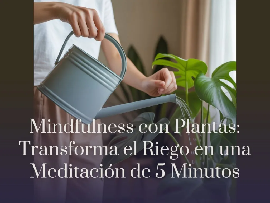 Mindfulness con Plantas Transforma el Riego en una Meditación de 5 Minutos