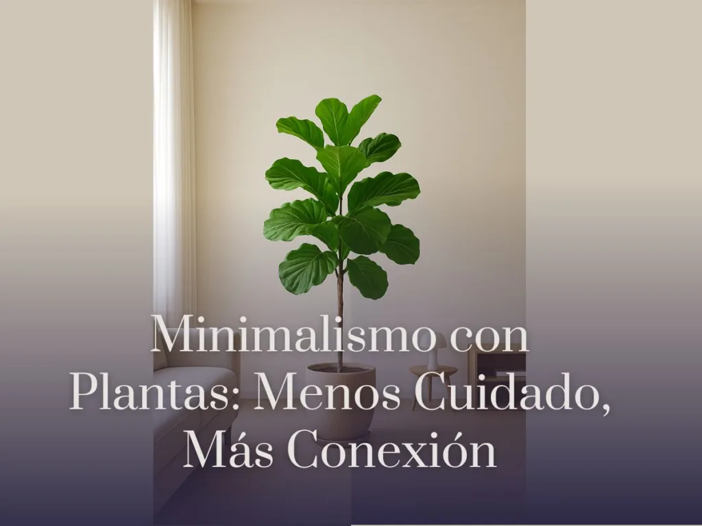 Minimalismo con Plantas Menos Cuidado, Más Conexión