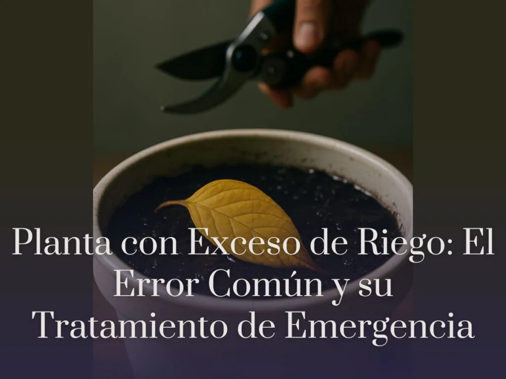 Planta con Exceso de Riego El Error Común y su Tratamiento de Emergencia