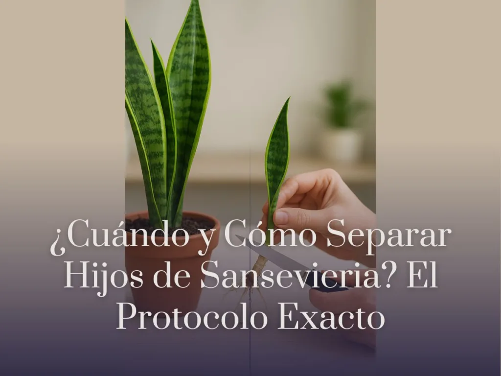 ¿Cuándo y Cómo Separar Hijos de Sansevieria El Protocolo Exacto