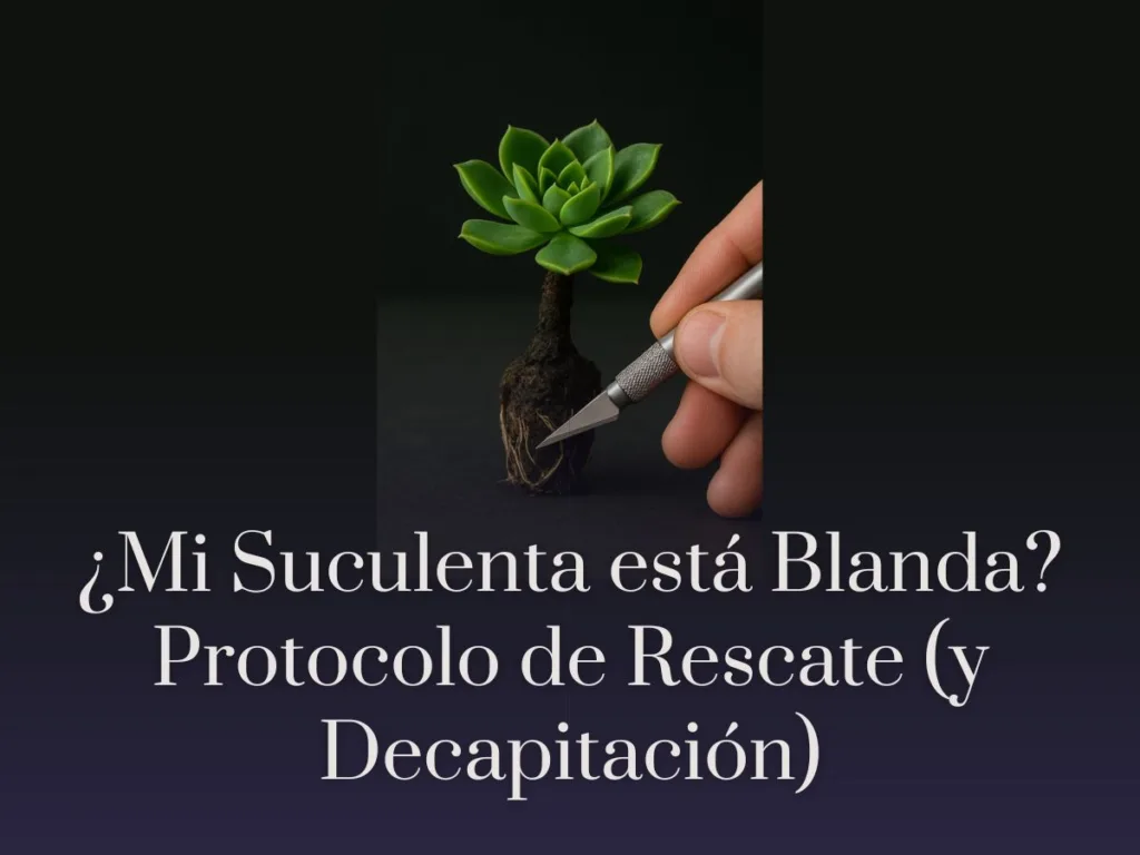 ¿Mi Suculenta está Blanda Protocolo de Rescate (y Decapitación)