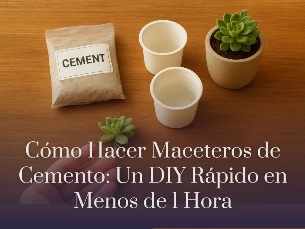 Cómo Hacer Maceteros de Cemento Un DIY Rápido en Menos de 1 Hora