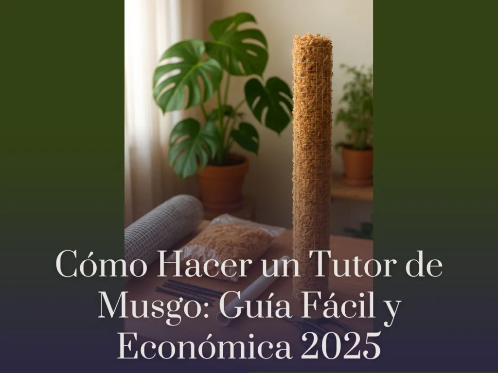 Cómo Hacer un Tutor de Musgo Guía Fácil y Económica 2025