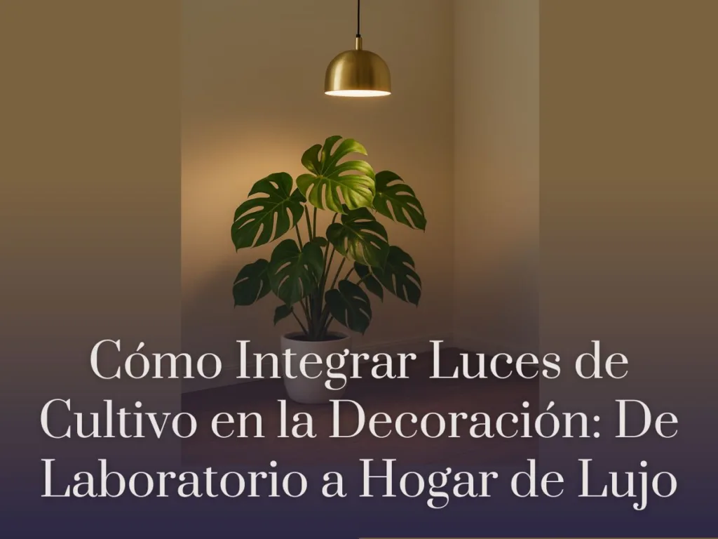 Cómo Integrar Luces de Cultivo en la Decoración De Laboratorio a Hogar de Lujo