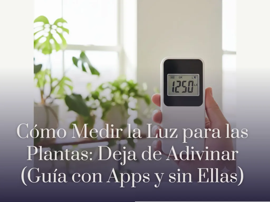 Cómo Medir la Luz para las Plantas Deja de Adivinar (Guía con Apps y sin Ellas)