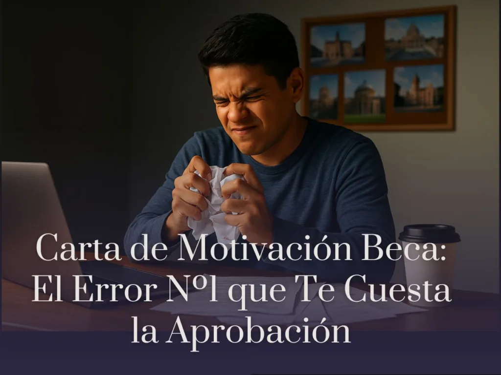 Carta de Motivación Beca El Error Nº1 que Te Cuesta la Aprobación