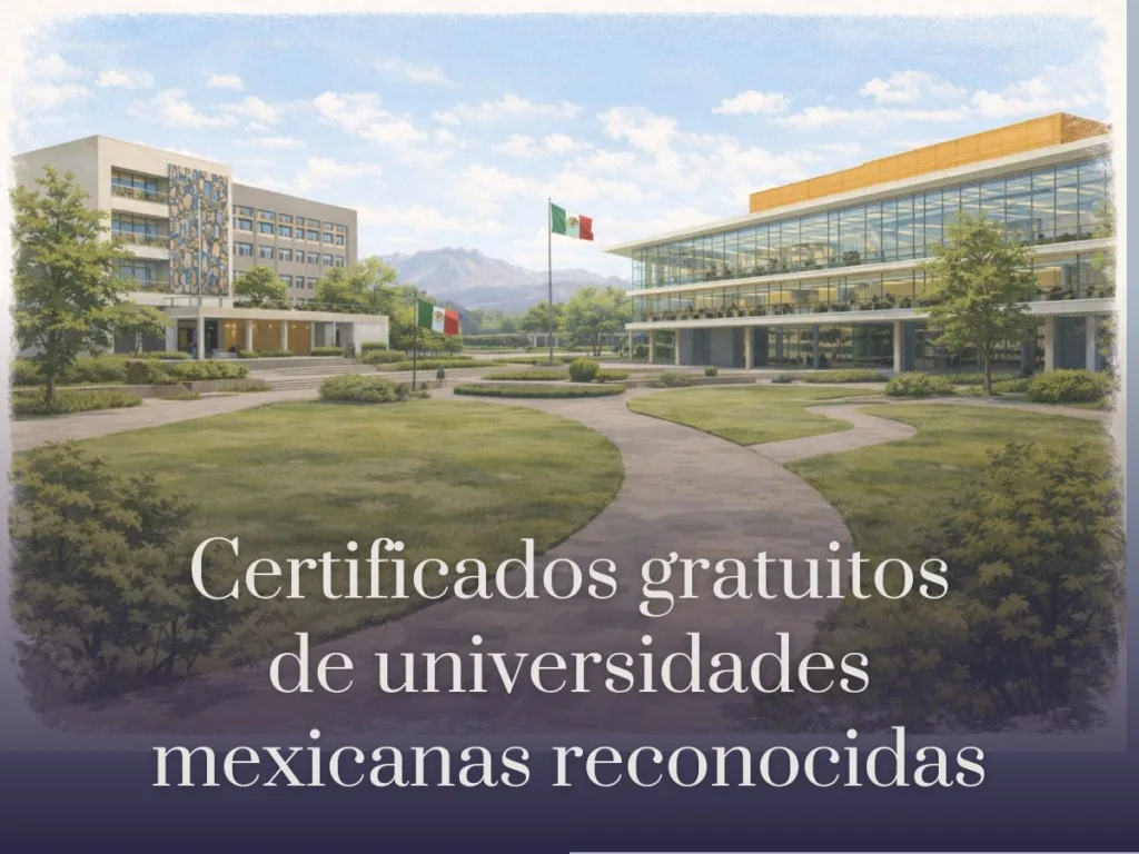 Certificados gratuitos de universidades mexicanas reconocidas