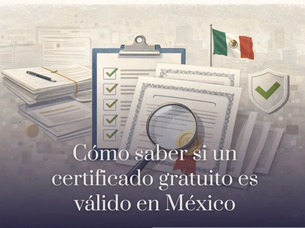 Cómo saber si un certificado gratuito es válido en México