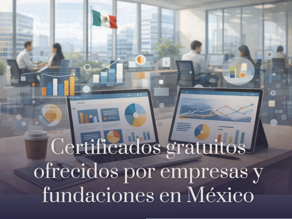 Certificados gratuitos ofrecidos por empresas y fundaciones en México