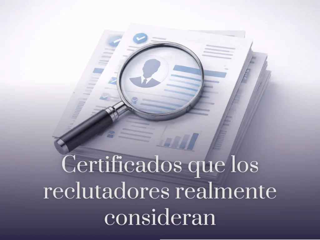 Certificados que los reclutadores realmente consideran