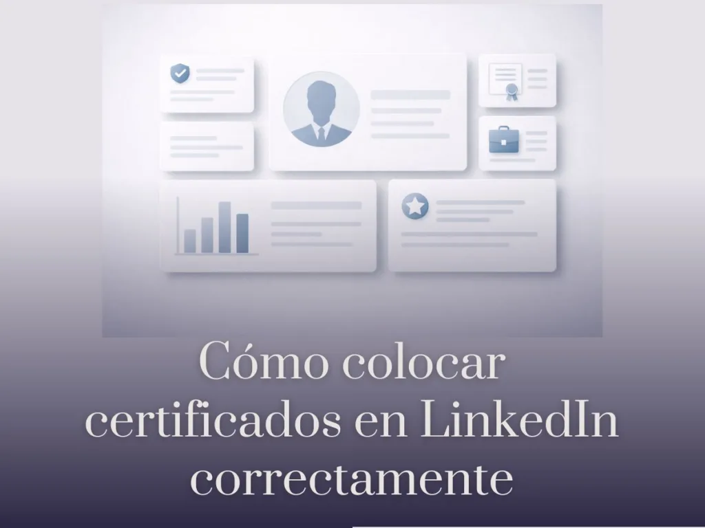 Cómo colocar certificados en LinkedIn correctamente