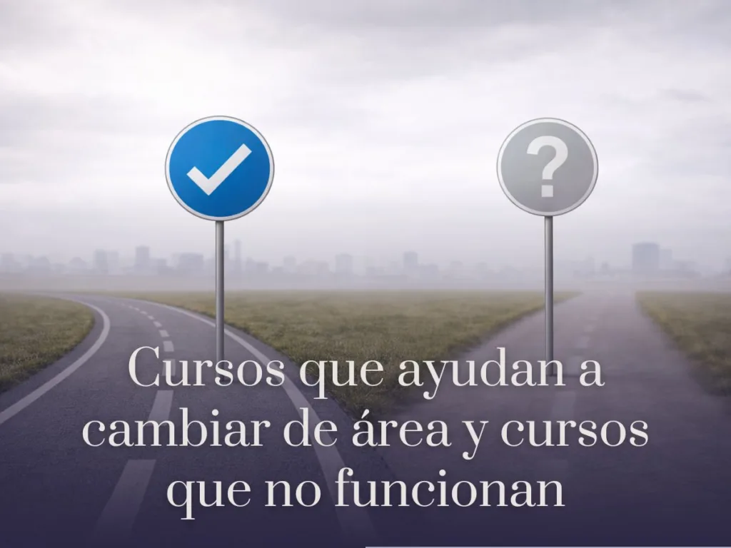 Cursos que ayudan a cambiar de área y cursos que no funcionan Cursos que ayudan a cambiar de área y cursos que no funcionan