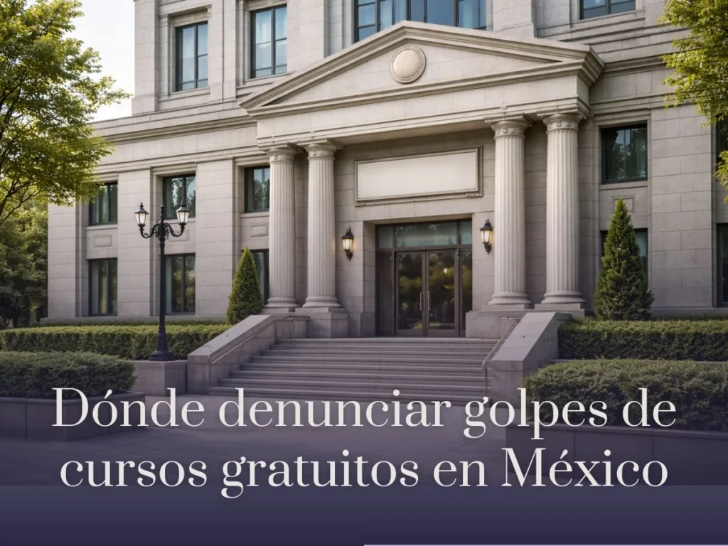 Dónde denunciar golpes de cursos gratuitos en México