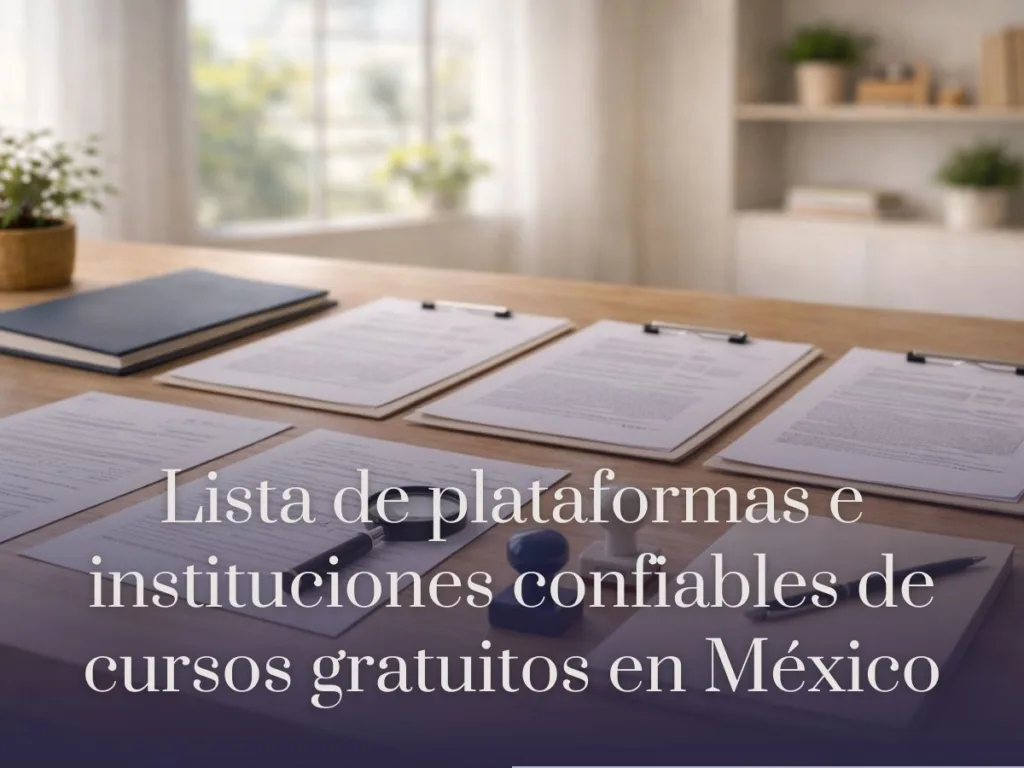 Lista de plataformas e instituciones confiables de cursos gratuitos en México