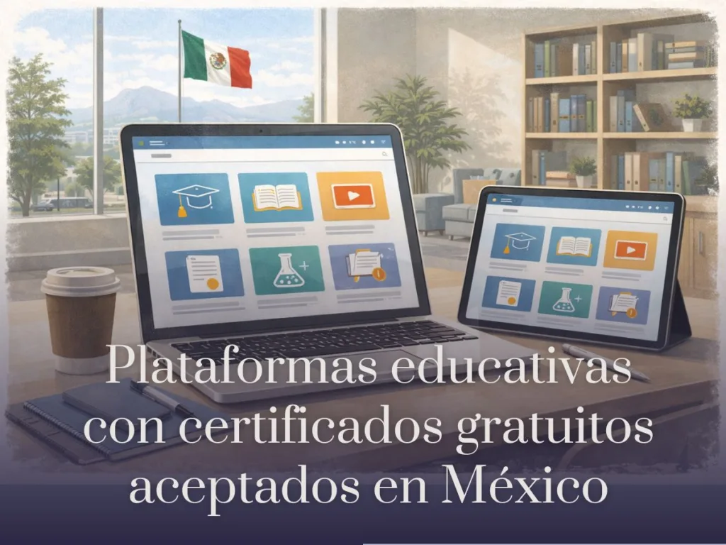 Plataformas educativas con certificados gratuitos aceptados en México