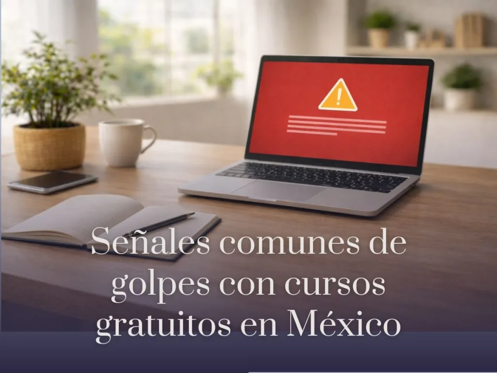 Señales comunes de golpes con cursos gratuitos en México