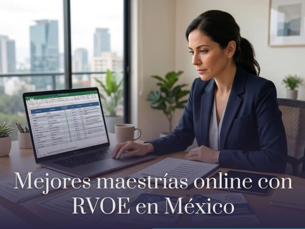 Mejores maestrías online con RVOE en México