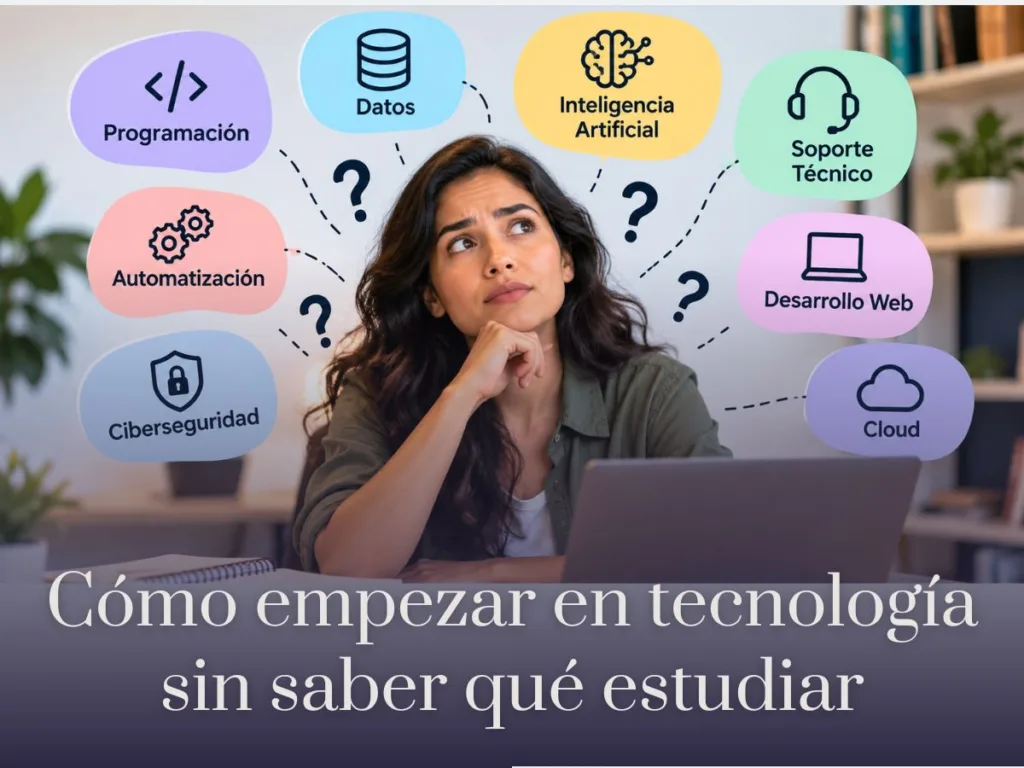 Cómo empezar en tecnología sin saber qué estudiar