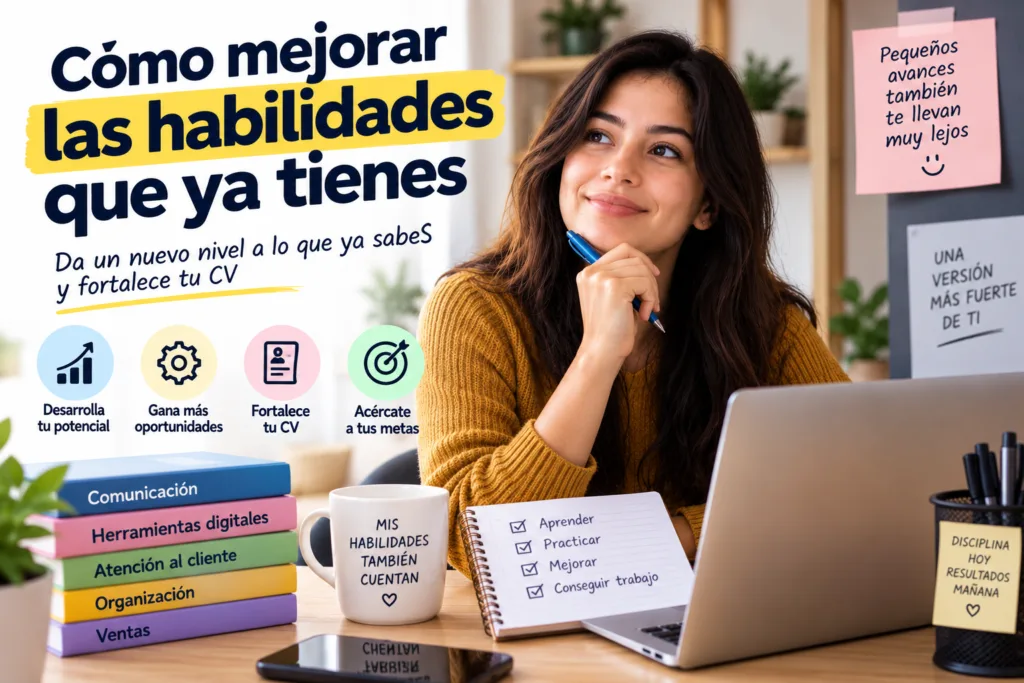 Cómo mejorar las habilidades que ya tienes para fortalecer tu CV