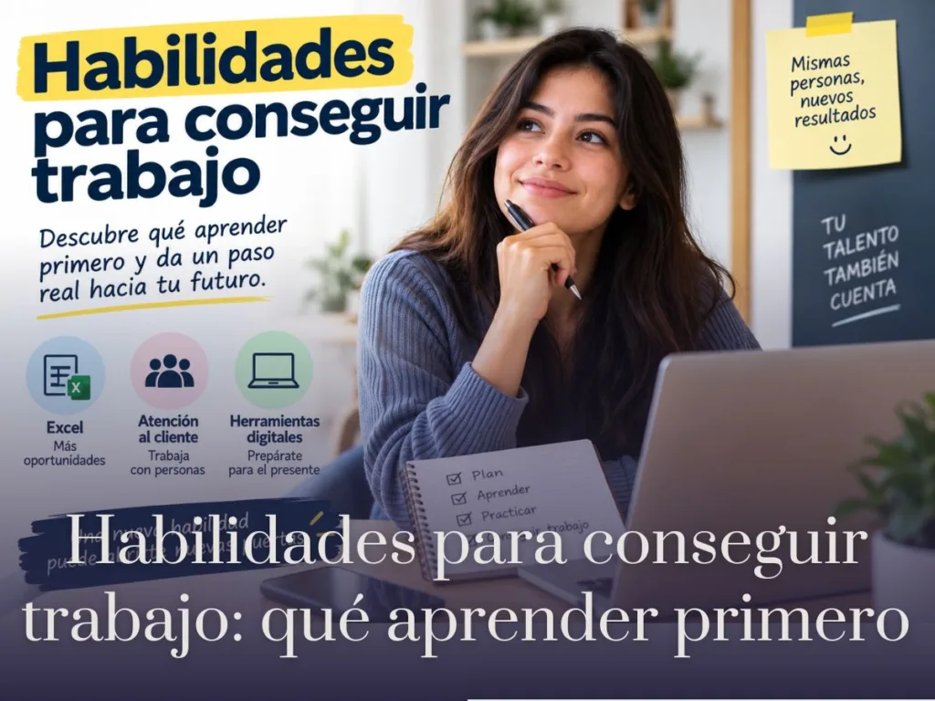 Habilidades para conseguir trabajo qué aprender primero